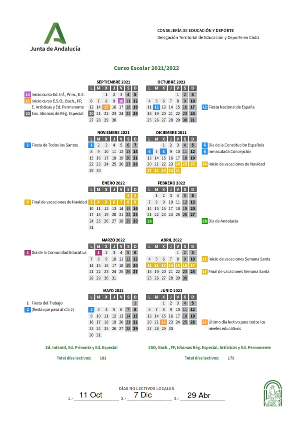 Calendario Escolar 2021 2022 Lausd